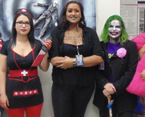 CyraCom Las Cruces employee dressed up for Halloween
