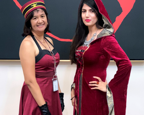 CyraCom Tampa Center employees dressed up for Halloween