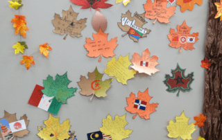 Autumn decorations at CyraCom Queens, NY Center